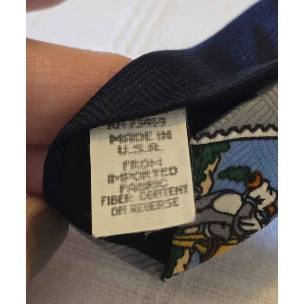 Vintage Looney Tunes Bugs Bunny Men's Tie Stamp Collection Warner Bros USPS EUC